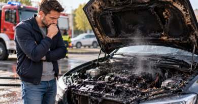 Pożar samochodu – czy AC obejmuje samozapłon, zwarcie instalacji i uszkodzenia na parkingu?