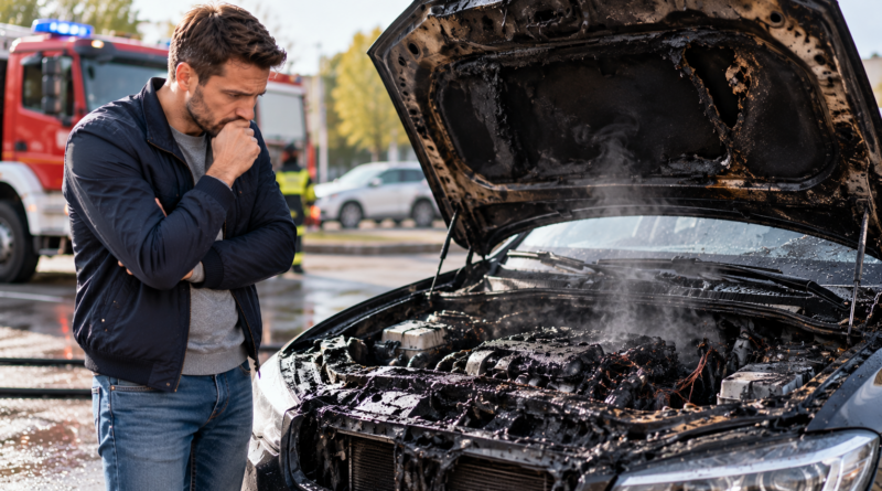 Pożar samochodu – czy AC obejmuje samozapłon, zwarcie instalacji i uszkodzenia na parkingu?